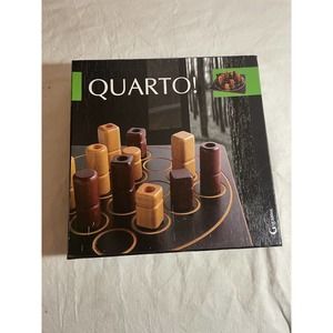 QUARTO! Vintage 1991 Gigamic Wooden Board Block Strategy Board Game COMPLETE